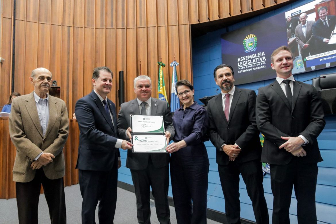 HAP recebe diploma de Honra ao Mérito Legislativo pelo serviço de transplante e se consolida como referência em MS